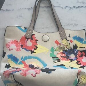 Floral Canvas Tote Bag